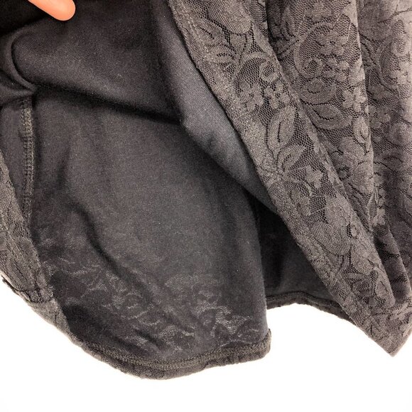 Guess Black Floral Lace camisole V Neck Spaghetti  Strap M - Picture 12 of 15